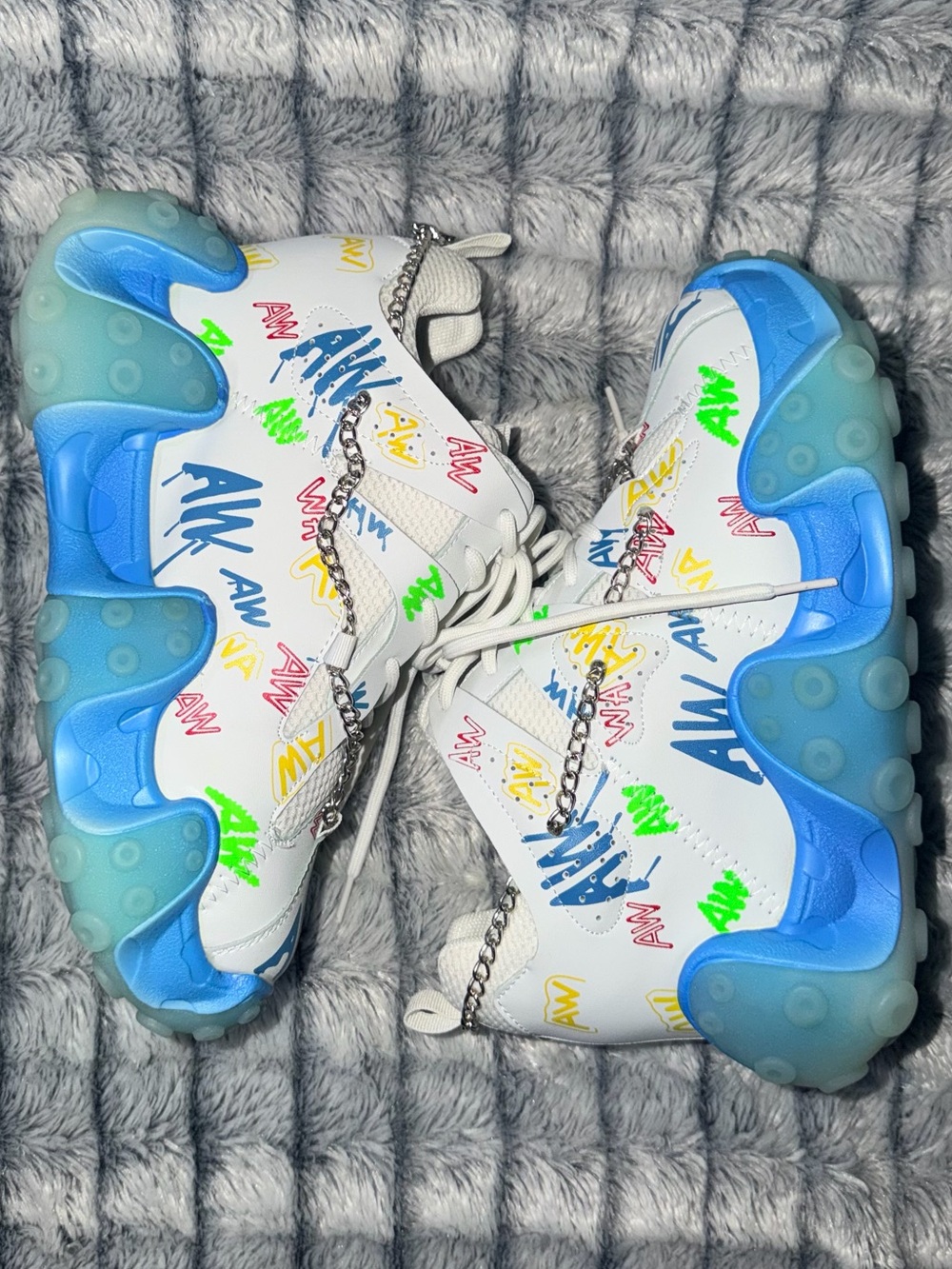 Anthony Wang CARAMBOLA 01 - MULTI Platform Sneakers NIB - Size 8.5 - Picture 8 of 15